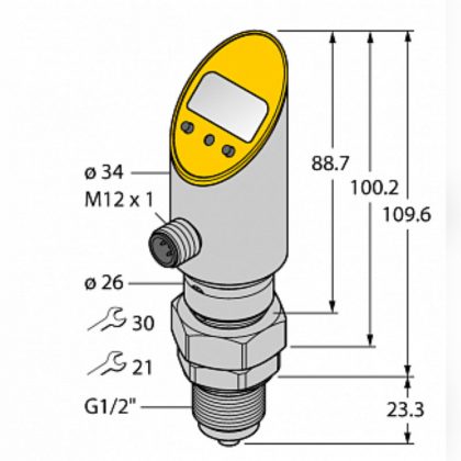 Аналоговый датчик давления TURCK PS010V-508-LI2UPN8X-H1141-3GD