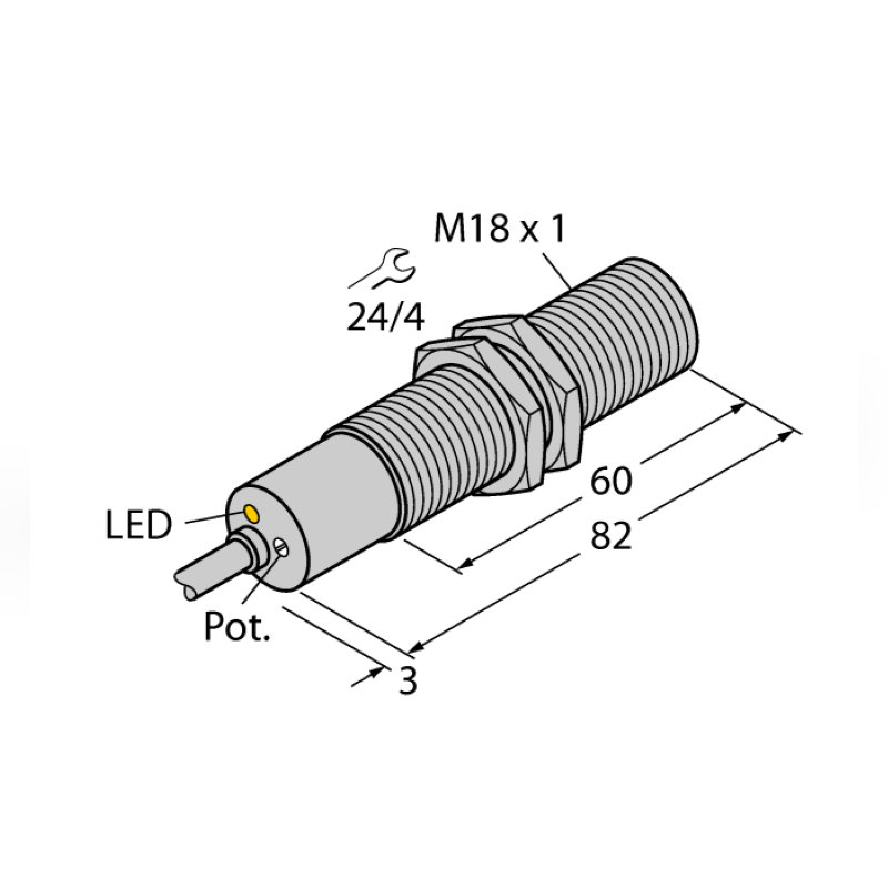 Датчик потока TURCK FCS-M18-LI