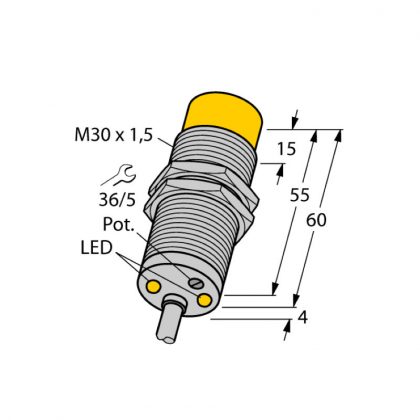 Индуктивный датчик TURCK DNI20U-M30-AP4X2