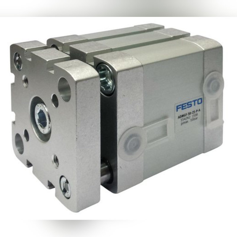 Компактные цилиндры Festo с направляющими и траверсой. Серия ADNGF