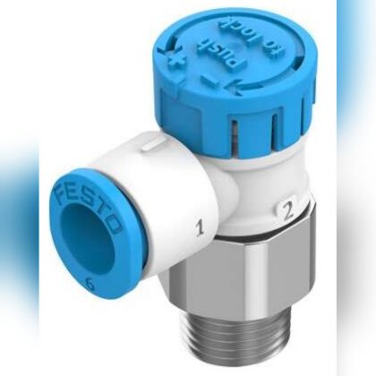 Пневмодроссели Festo, серия VFOE, монтаж на пневмоцилиндры или распределители
