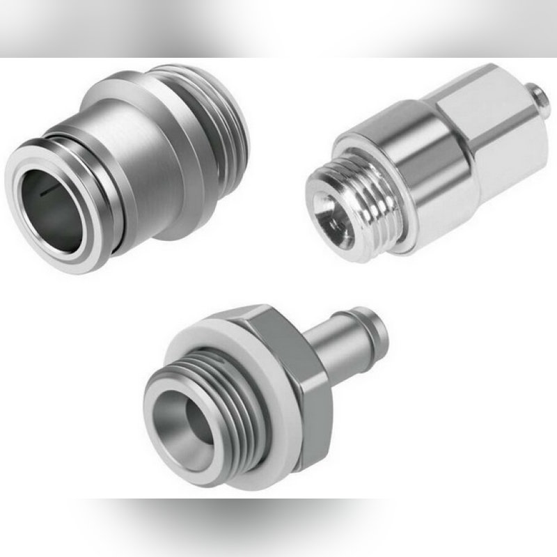 Фитинги Festo из нержавеющей стали. Серии CRQS, CRCN, NPQR, NPC